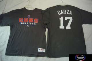 Cubs MATT GARZA Authentic Baseball JERSEY Shirt GRAY LG  