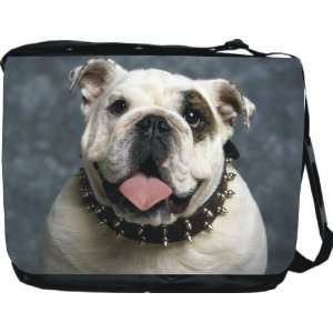 Rikki KnightTM English Bulldog Dog Design Messenger Bag   Book 