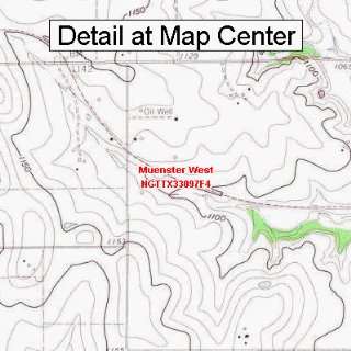   Map   Muenster West, Texas (Folded/Waterproof)
