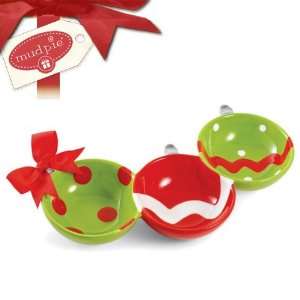  Mud Pie Gifts Holiday 127117 Ornament Triple Dip Bowl 