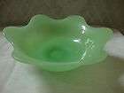 Jadeite Jadite Glass Hob Nail Flaired Candy Bowl Dish  