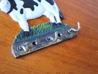Cast Iron Country Cow key Holder Hanger Hooks  