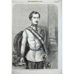    1859 Portrait Emperor Austria Man Army War Uniform