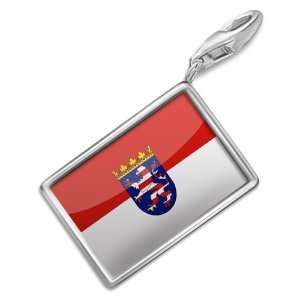 FotoCharms Hesse Flag region Germany   Charm with Lobster Clasp For 