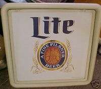 1984 Miller Light Lite Beer Sign Lighted Great Bar Deco  