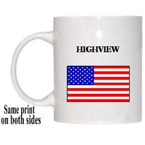  US Flag   Highview, Kentucky (KY) Mug 