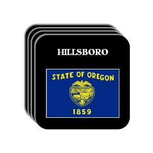 US State Flag   HILLSBORO, Oregon (OR) Set of 4 Mini Mousepad Coasters