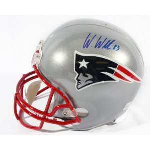  Wes Welker Signed Replica Helmet   GAI   Autographed NFL 