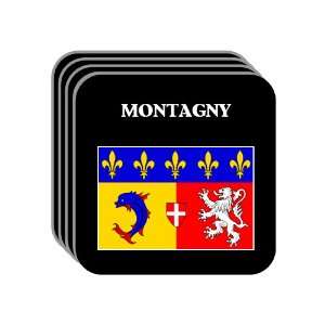  Rhone Alpes   MONTAGNY Set of 4 Mini Mousepad Coasters 
