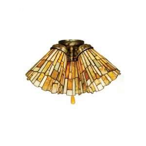  Meyda Tiffany Shade 65093 5W Jadestone Delta Fan Light 