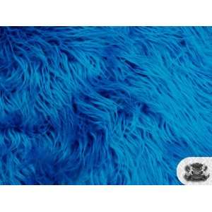  Faux / Fake Fur Mongolian TURQUOISE Fabric by the Yard 