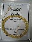Quigleys SILK FURLED LEADER ~ Amber color ~Fly Fishing