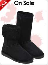 Women Knee High Slouch Flat Faux Suede Black Fashion Dress Boots Size 