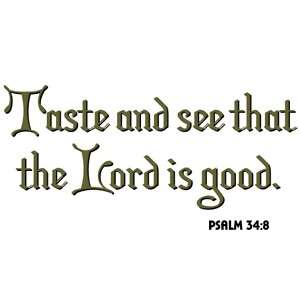 Taste and see that the Lord is good Christian Apron  