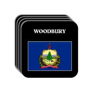 US State Flag   WOODBURY, Vermont (VT) Set of 4 Mini Mousepad Coasters
