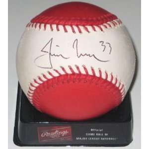  Justin Morneau Signed Ball   Home Run Derby   Autographed 