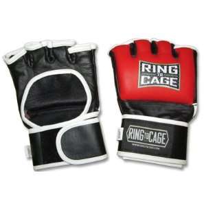MMA Traditional Fight / Competition Gloves   Red/Black  