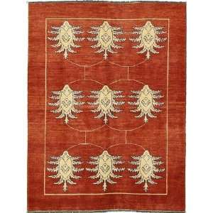   10 x 65 Rust Red Hand Knotted Wool Ziegler Rug Furniture & Decor