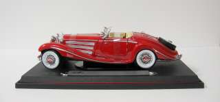 1936 Mercedes Benz 500k Diecast Model Car   Maisto   118 Scale   Red 