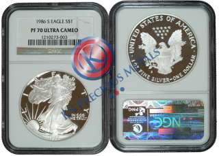 1986 S Proof $1 American Silver Eagle NGC PF70 PF 70 UC  