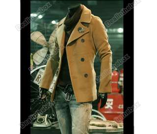 Men’s Fashion Stylish Slim Designed Fitted Jacket Coat Outerwear New 