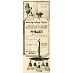  1920 Ad Edward Miller Co Lighting Fixtures Ceiling Lamps 