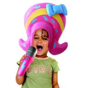  Air Hedz Inflatable Popstar Wig and MIC Toys & Games