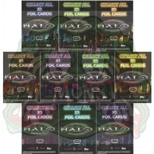  TOPPS HALO FOIL CARD SET OF 10 2007 BOX ULTRA LIMITED 