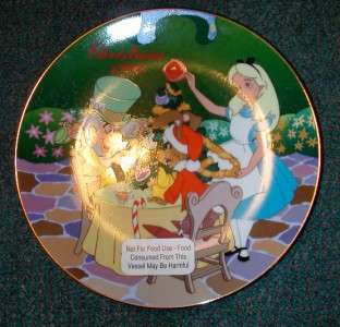 Alice in Wonderland   1996 Christmas Plate   Grolier  