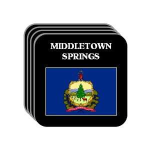  US State Flag   MIDDLETOWN SPRINGS, Vermont (VT) Set of 4 