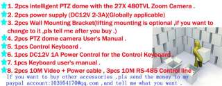 2pcs PTZ Dome cctv camera system + Control Keyboard  