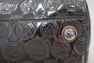 Authentic Michael Kors Grayson Monogram Mirror Metallic Large Satchel 