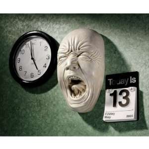  9.5 Screaming Human Face Wall Sculpture Statue Figurine 