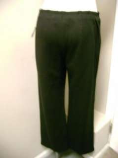High End Department Store Petite Black Wool Knit Pants PS NWT  