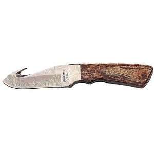  Knife, Bear MGC Guthook Hunter Oak Handle Stainless 8 OAL 