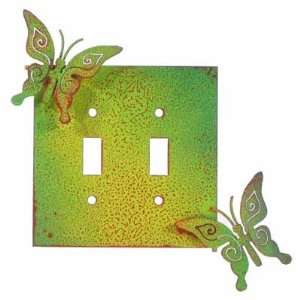  Butterfly Switch Plate   Double Toggle   6.5 x 6.75 