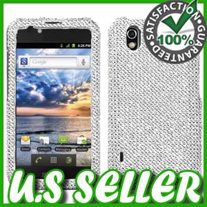 SILVER BLING HARD CASE FOR LG MARQUEE IGNITE AS855 LS855 PROTECTOR 