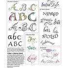 INITIAL SYLE Embroidery Machine Designs CD 170 Letters