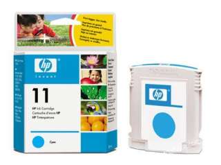NEW Lot of 2 HP #11 C4836A Cyan Ink Carts GENUINE  