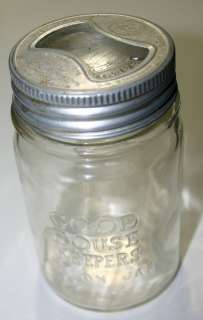 Good House Keepers Mason Jar with Glass see thru Good Housekeeping 