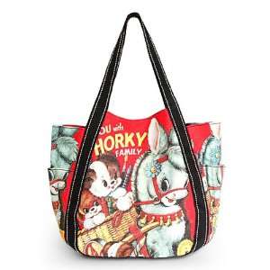 ILEA   [Horky] 100% Cotton Eco Canvas Shoulder Tote Bag / Shopper Bag 