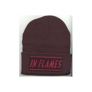  IN FLAMES Beanie HAT SKI CAP Black NEW
