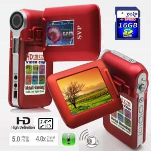  SVP T100 Red True High Definition 1280x780p Pocket Size 