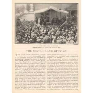  1905 Utah Unitah Indian Reservation Land Opening 