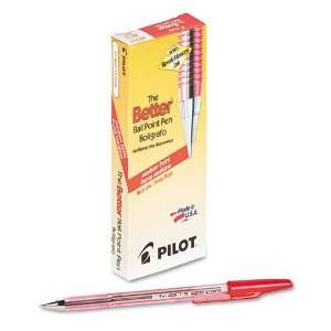  Pilot Products   Pilot   Better Ballpoint Stick Pen, Red 