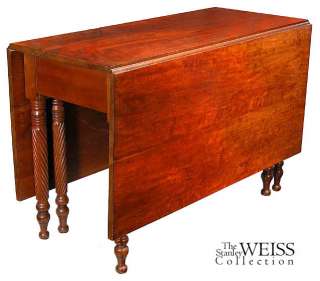 SWC Cherry Drop Leaf Dining Table, Spiral Legs, c.1820  