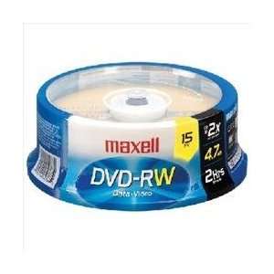  Maxell 635117 MAXELL DVD  RW 4.7 GB 15 JEWEL Everything 