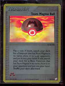 Pokemon TEAM MAGMA BALL 80/95 Team Magma Rev HOLO MINT  
