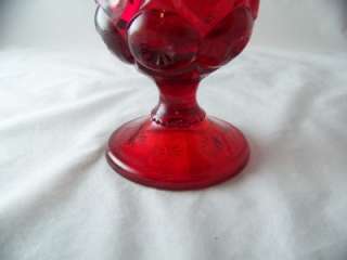 WRIGHT MOON AND STAR RUBY RED 9 OZ. GOBLET # 44 22 EXCELLENT 