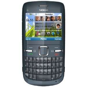  Nokia C3 00 Unlocked Cell Phone with QWERTY, Dedicated E 